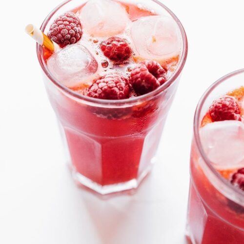 Raspberry Ginger Kombucha Recipe (Trilogy Copycat!)