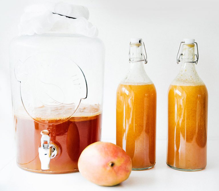 Home Brewed Mango Kombucha Recipe Brew Buch