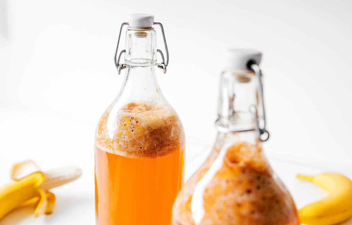 Homemade Banana Bread Kombucha Brew Buch