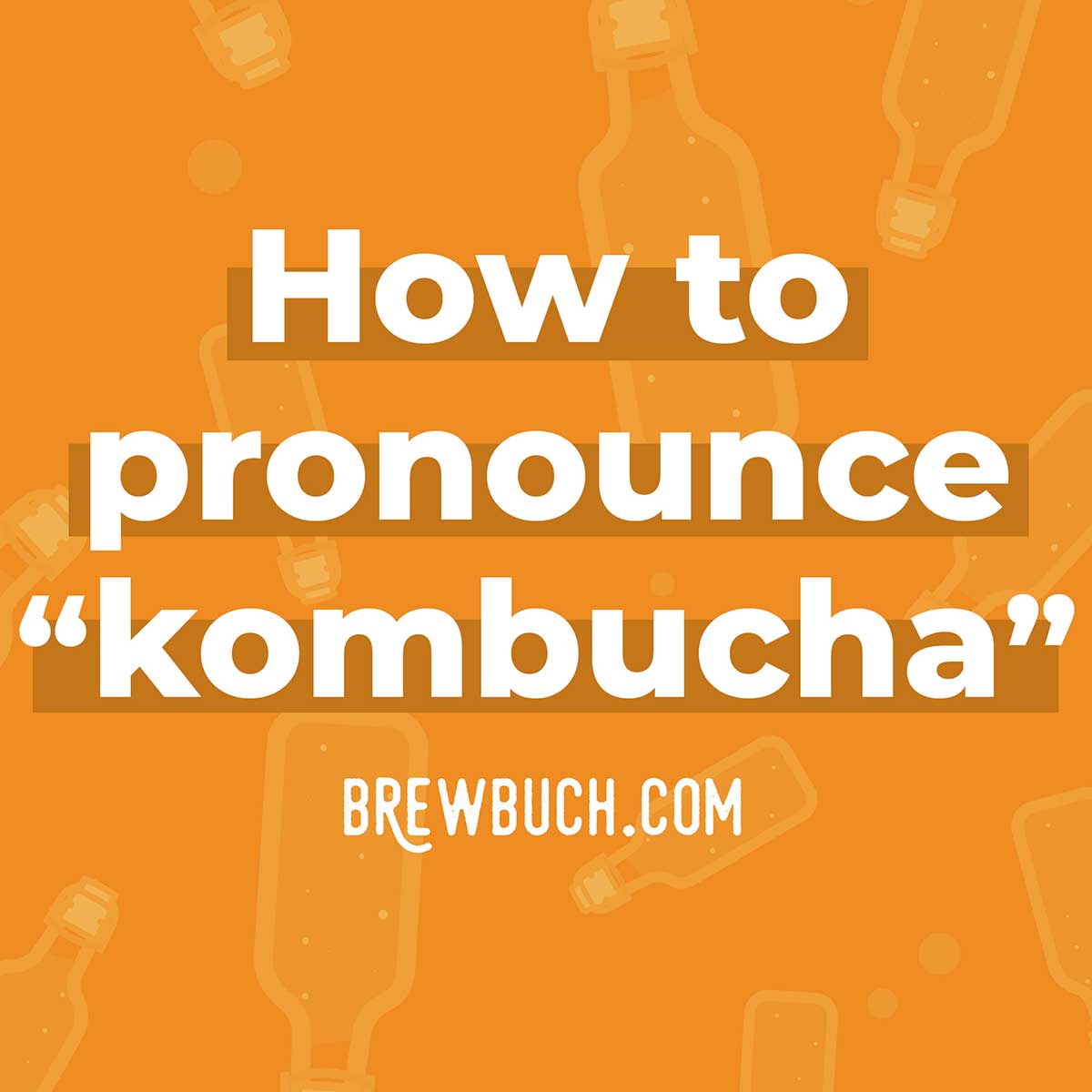 kombucha pronunciation