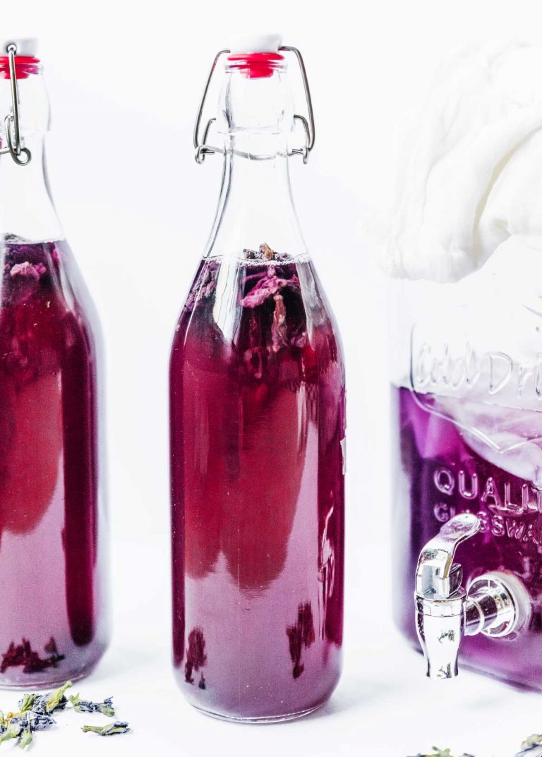 Butterfly Pea Flower Kombucha (1st and 2nd Fermentation Options) Brew