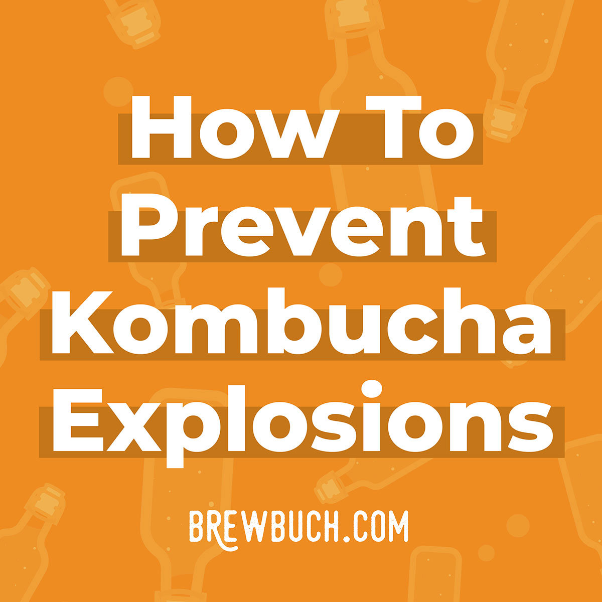 Collage that says "how to prevent kombucha explosions".