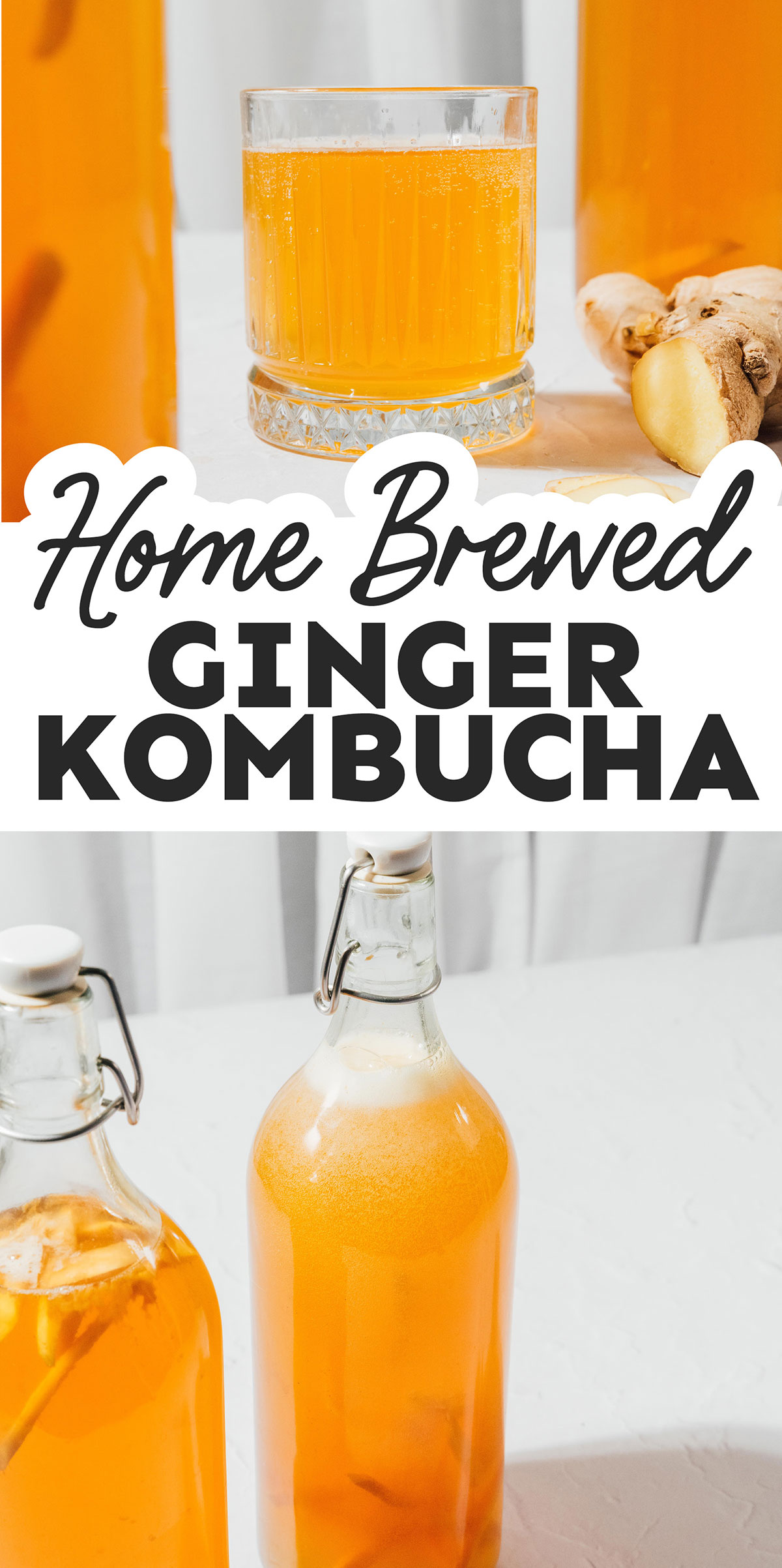 Easy Ginger Kombucha Recipe Home Brewed Brew Buch Easy Ginger Kombucha Recipe Home Brewed Brew Buch